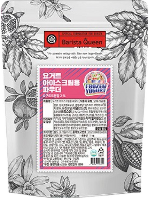 바리스타퀸 요거트 아이스크림 파우더, 1kg, 1개, 1개입