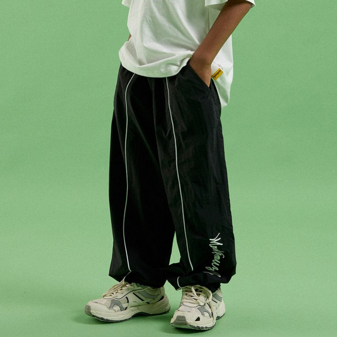 MARK GONZALES KIDS 兒童涼感透氣天使線條寬褲