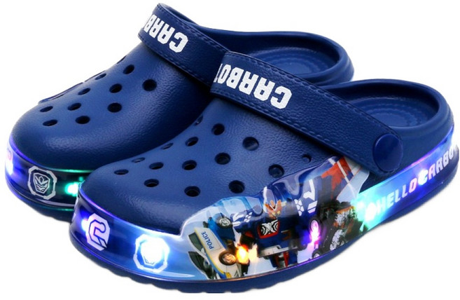 슈라모드 헬로카봇 남아용 사이드 라이팅 샌들