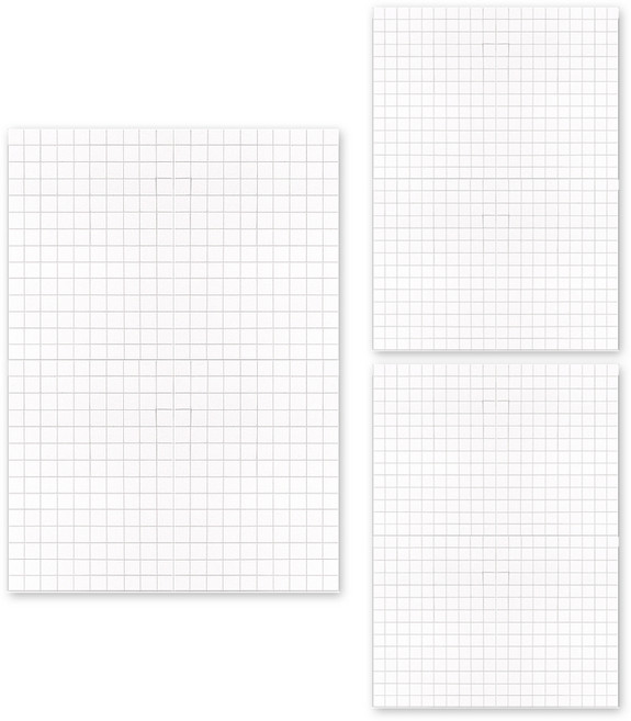 유니아트 입체양면테이프 사각 1cm (28*20cm), 흰색, 3개