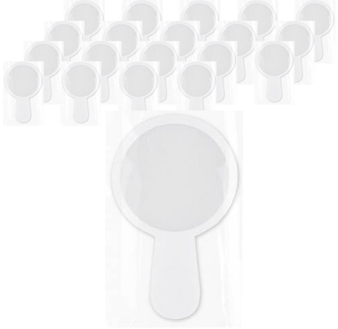 유니아트 미니돋보기, 흰색, 20개