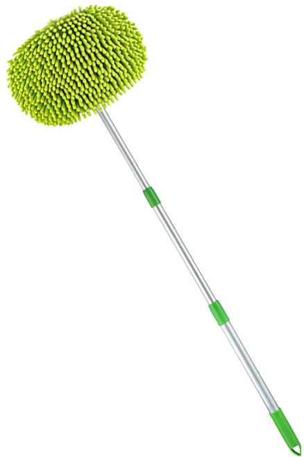 스모글 극세사 회전 3단 세차 알루미늄 밀대 그린, 1개