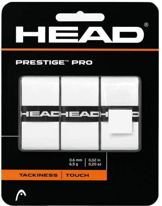 헤드 프레스티지 프로 테니스 그립 3p, 화이트, 1개