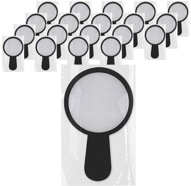 유니아트 미니돋보기, 검정, 20개