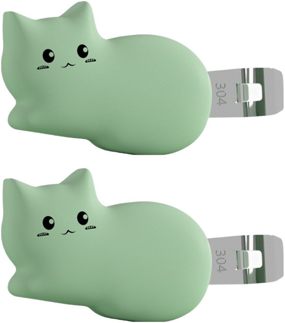 고양이 자석 병따개, 3 그린, 2개