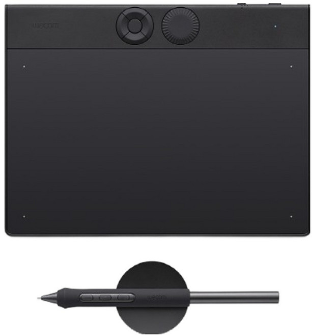 와콤 인튜어스 프로 펜타블렛 소형, PTK470, 블랙