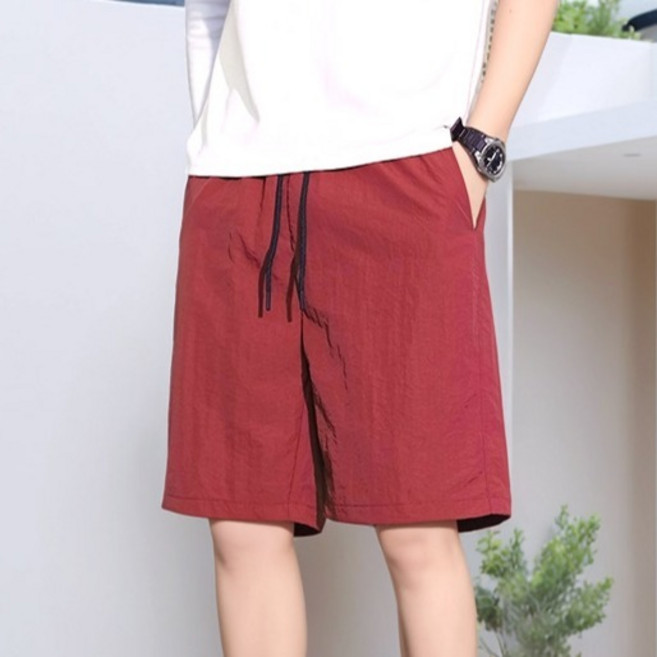 보이투맨 남성용 시원한 생활방수 밴딩 반바지 NR403