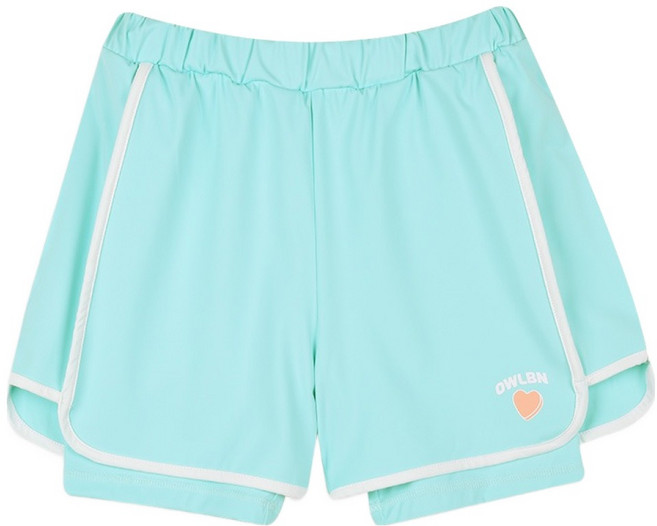 올리반 여아용 냉감 통기성 러블라인 래쉬가드 팬츠 레깅스