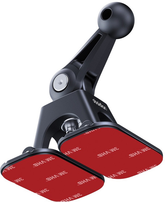 옵시디언 차량용 듀얼 스윙 부착마운트 대시보드 핸드폰 거치대, 1개