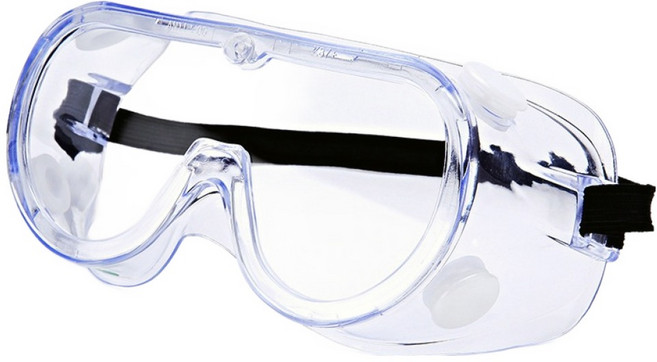 XNR 안티포그 밴드형 안경겸착용 보안경, 투명, 1개