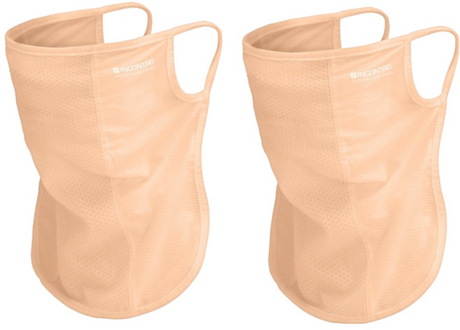 인콘트로 쿨 메쉬 이지 스포츠마스크, 베이지, 2개