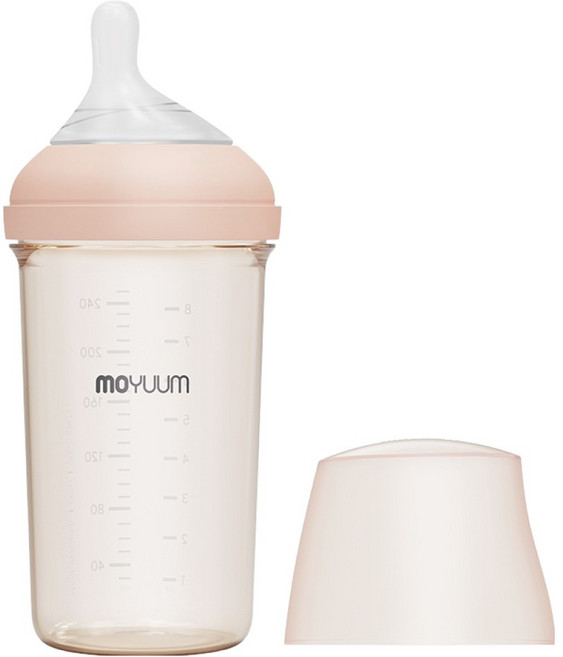 모윰 모브아 PPSU 와이드플러스 베이직 젖병, 베이지, 250ml, 1세트