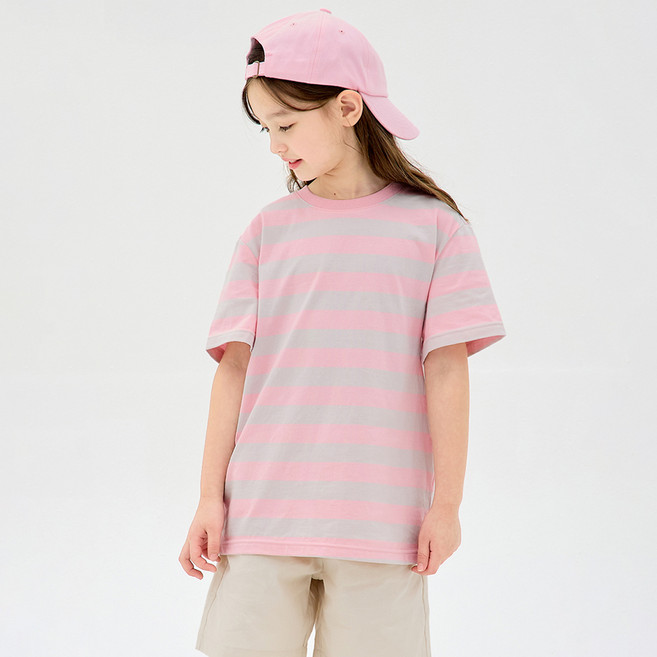 유니프랜드 아동용 ST 5부 반팔 면 티셔츠