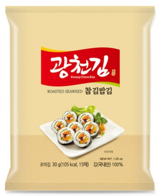 광천김 참 김밥김, 30g, 1개