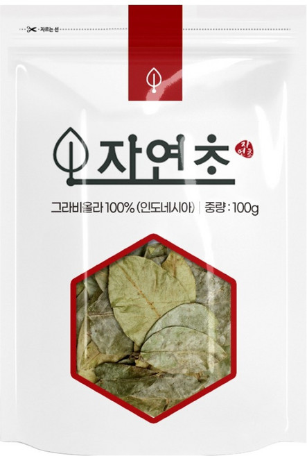 건조 그라비올라 잎, 100g, 1개