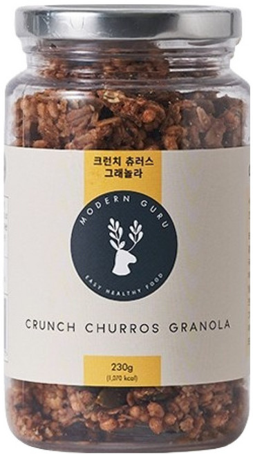 모던구루 크런치 츄러스 수제 그래놀라, 230g, 1개