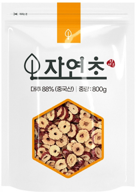 달콤바삭 건 대추 슬라이스 칩 간식, 1개, 800g