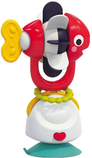 홀라 유아용 2in1 하이체어 흡착 장난감, 풍차 물고기, 1개