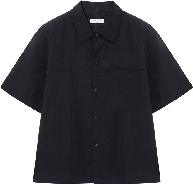 마인드브릿지 남녀공용 올데이쿨 스트링 오버핏 냉감 통기성 반팔셔츠 MZWS3131