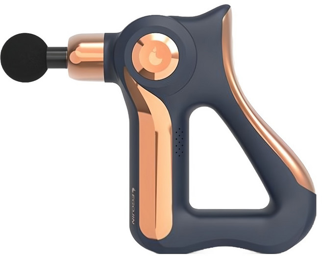 이고진 풀어보리 마사지건 더쎈건 본품 + 헤드 4종 + 충전선 세트, 네이비