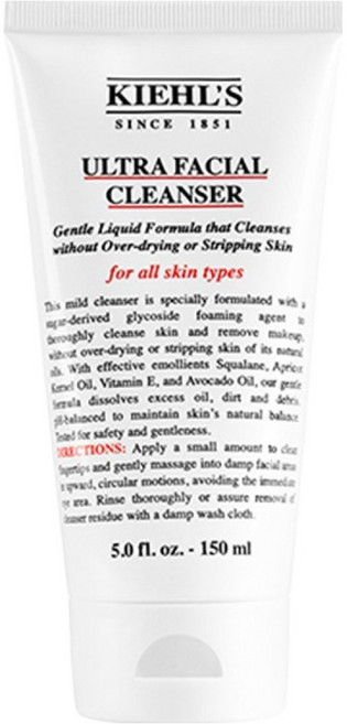 키엘 울트라 훼이셜 클렌저, 1개, 150ml