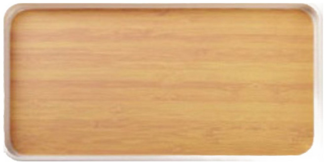 이홈베이킹 나뭇결 쟁반트레이, 혼합색상, 1개