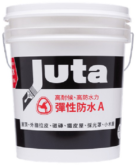 JUTA PAINT 久大塗料 彈性防水A面漆 1加侖, 4kg, 1桶, 金黃色