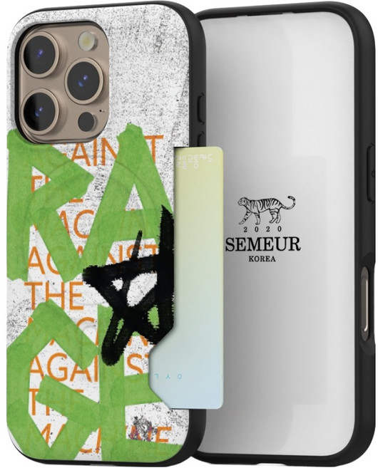 케이스퍼시픽 스트릿그래피티 맥세이프 카드 2장수납 휴대폰 케이스