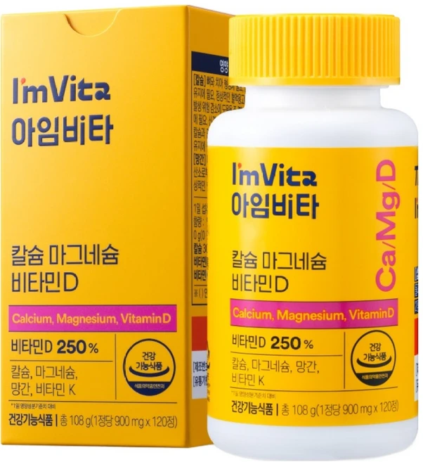 아임비타 칼슘 마그네슘 비타민D, 120정, 1개 - 쿠팡