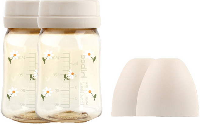 하이비 유아용 PPSU 노꼭지 에엣벤트 젖병 트윈팩, 데이지 + 샌드, 170ml, 2개