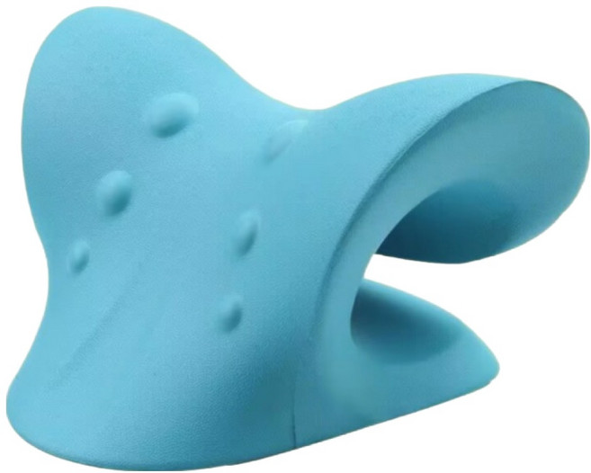 포근상점 경추 스트레칭 지압 관리 블루, 1개