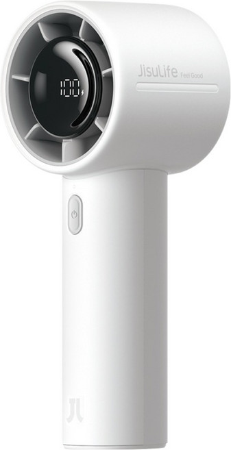 지수라이프 BLDC LED 미니 휴대용 무선 선풍기, Handheld Fan Life10 S, 아이스화이트