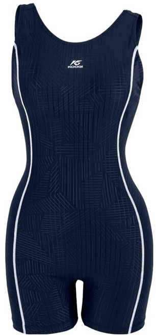 쿠기어드벤쳐 여성용 반전신 U백 3부 실내수영복 KS-S8534