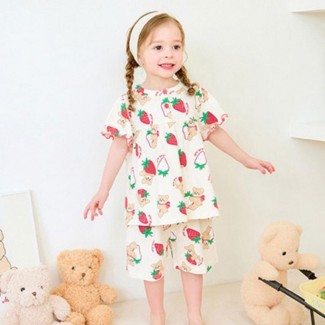 mollimelli friends 女童草莓短袖睡衣