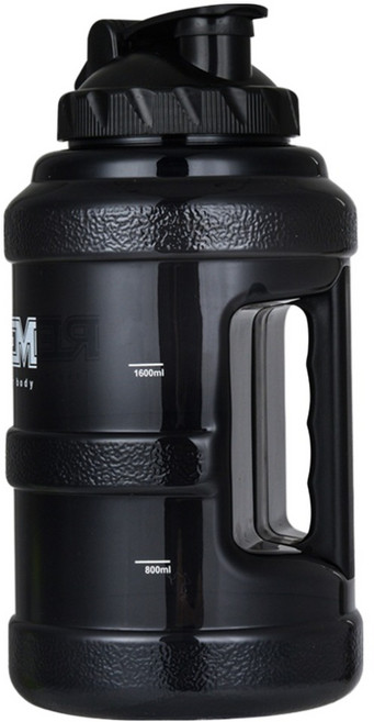 렉스템 메가 워터 보틀, 블랙, 2.5L, 1개