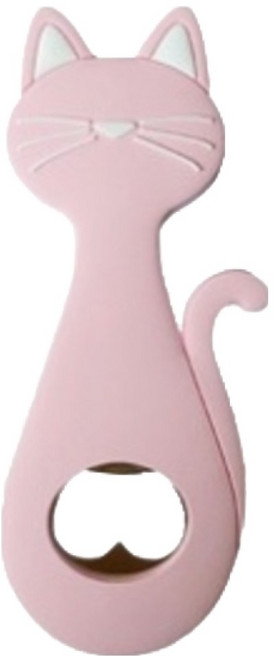 머니풀 고양이 냉장고 자석 병따개, 4 핑크, 1개