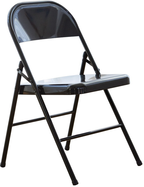 베스트리빙 브리즈 철제 접이식 캠핑 의자, 블랙, 1개