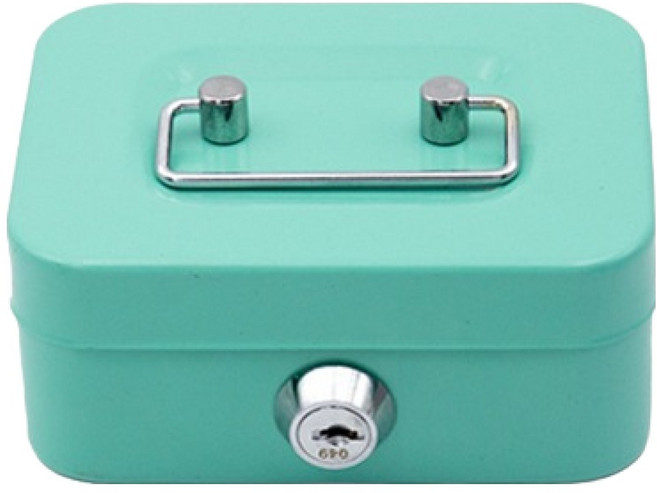 에이비엠코리아 메탈 열쇠 저금통, 민트, 1개