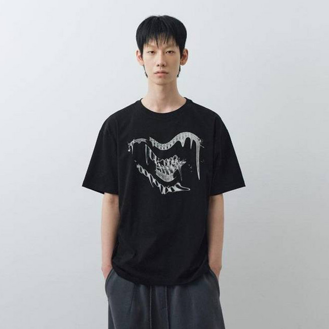 빅유니온 멜팅 로고 그래픽 티셔츠 BU25STS01
