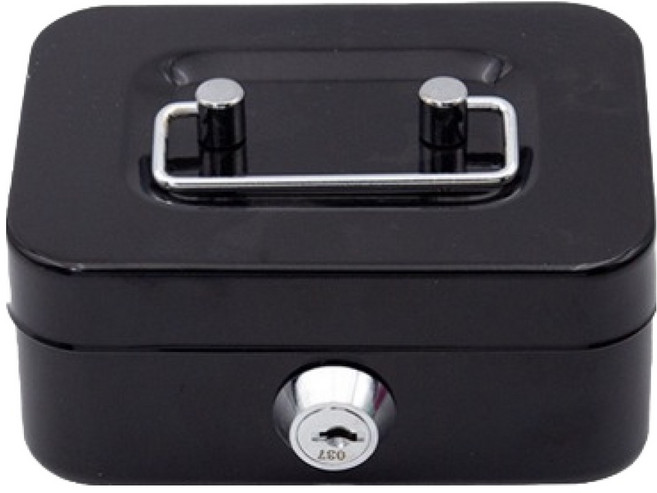 에이비엠코리아 메탈 열쇠 저금통, 블랙, 1개