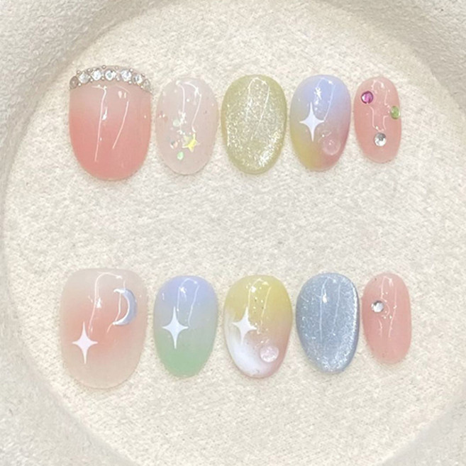 마켓감성 매직 유앤미 네일팁 10p 세트, 1개, NO 14