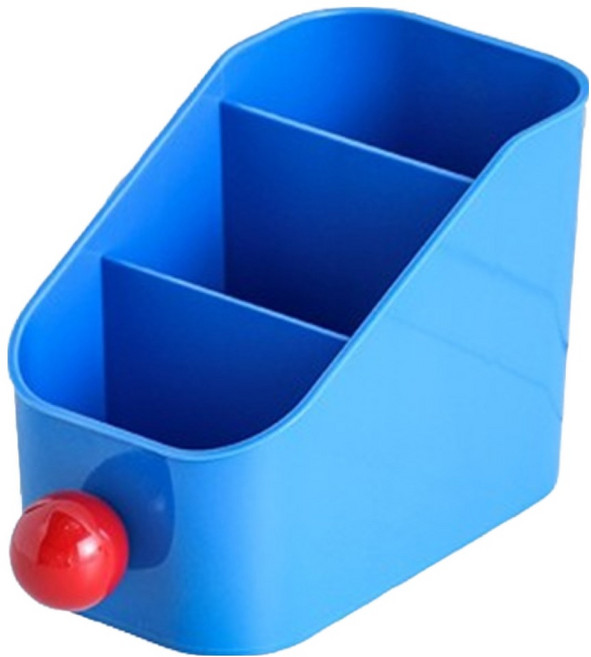 골드팡 비비드 책상정리 다용도 보관함 연필꽂이, 비비드 블루, 1개