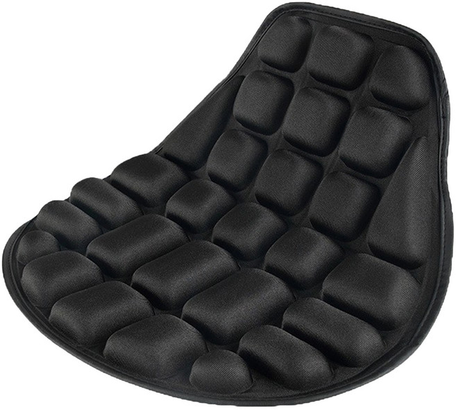 카템 4D 오토바이 통풍 시트 방석 CT051, 블랙, 1개