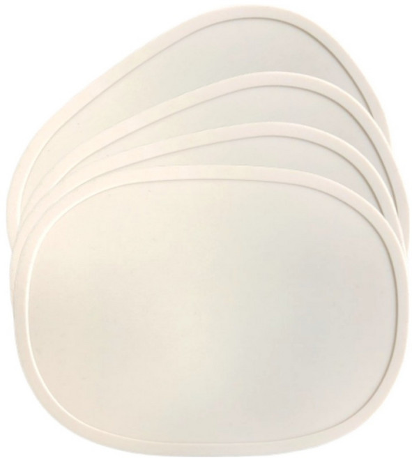 디아르 플래티넘 실리콘 컵받침, 아이보리, 4개