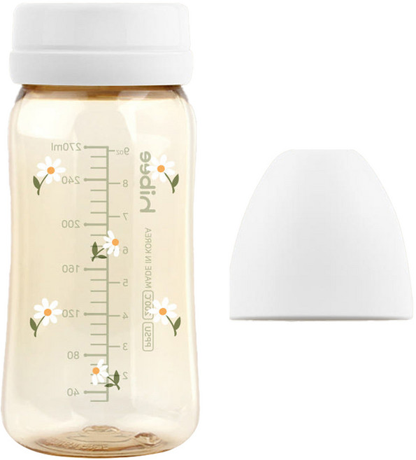 하이비 유아용 에잇벤트 PPSU 노꼭지 젖병, 데이지 + 화이트, 270ml, 1개