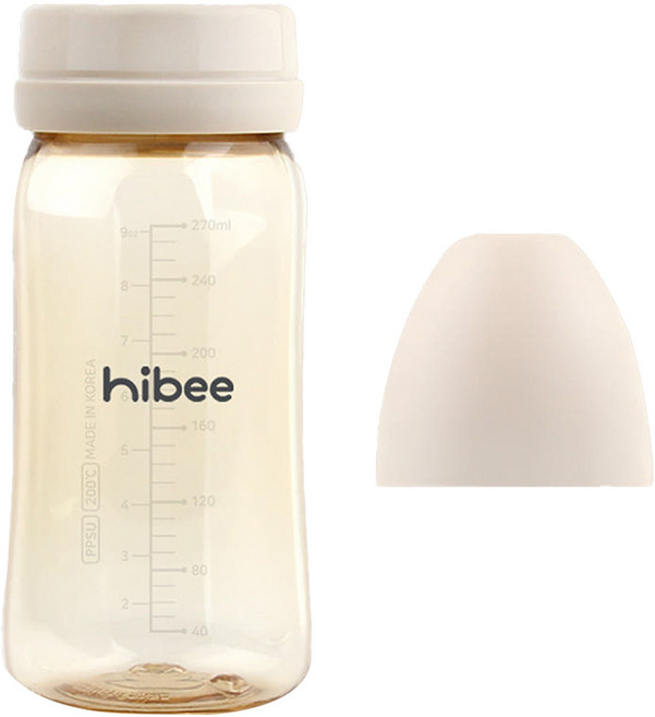 하이비 유아용 에잇벤트 PPSU 노꼭지 젖병, 베이직 + 샌드, 270ml, 1개