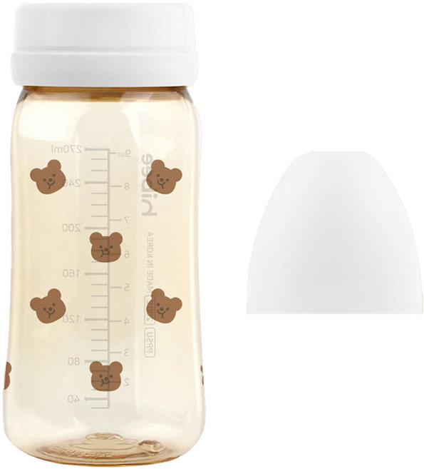 하이비 유아용 에잇벤트 PPSU 노꼭지 젖병, 볼빵곰 + 화이트, 270ml, 1개
