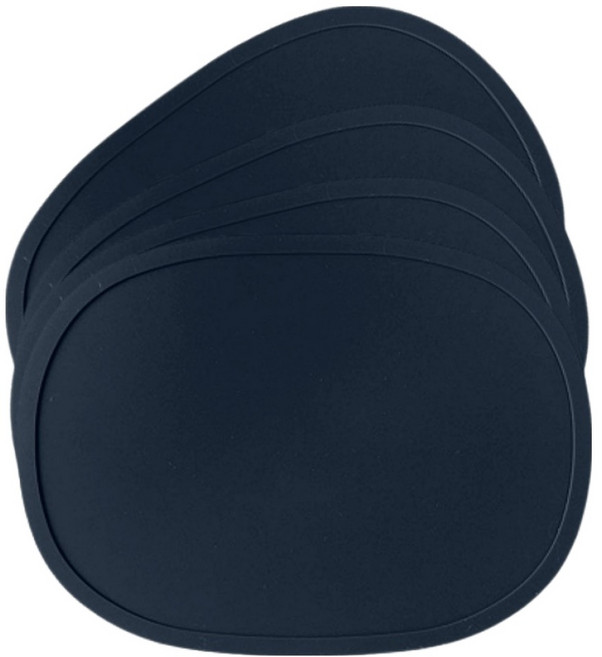 디아르 플래티넘 실리콘 컵받침, 시그니쳐 다크네이비, 4개