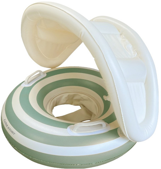 루나스토리 아동용 캐노피 파라솔 보행기튜브, 그린, 1개