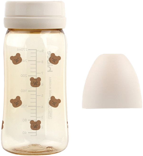 하이비 유아용 에잇벤트 PPSU 노꼭지 젖병, 볼빵곰 + 샌드, 270ml, 1개